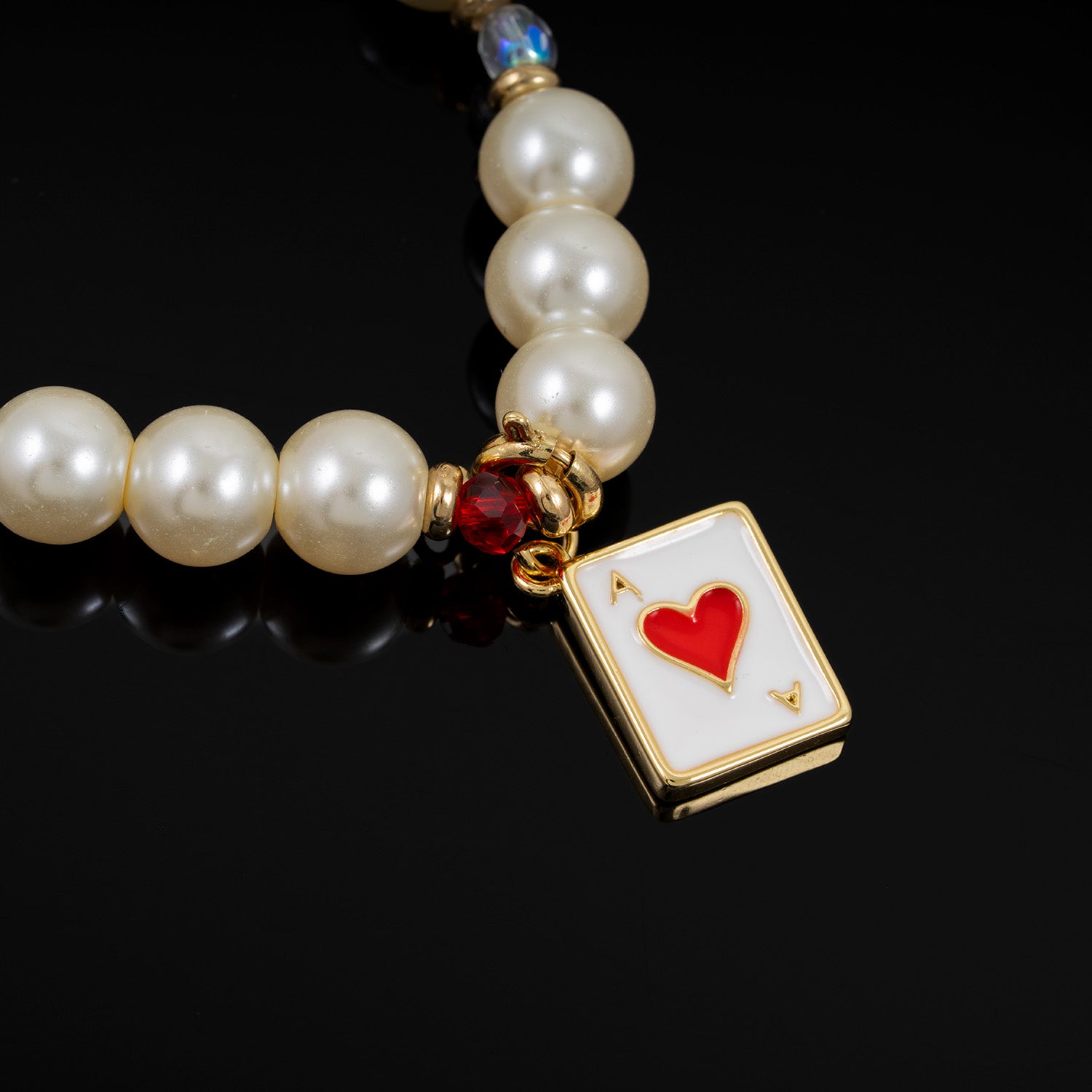 Rouge Charm Bracelet (Red Heart, Big Martini, Dice)