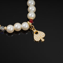 Rouge Charm Bracelet (Apple, Sparkly Spade, Plate)