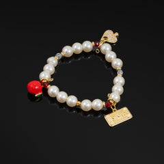 Rouge Charm Bracelet (Apple, Sparkly Spade, Plate)