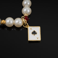 Rouge Charm Bracelet (Black Spade, Big Martini, Small Star)