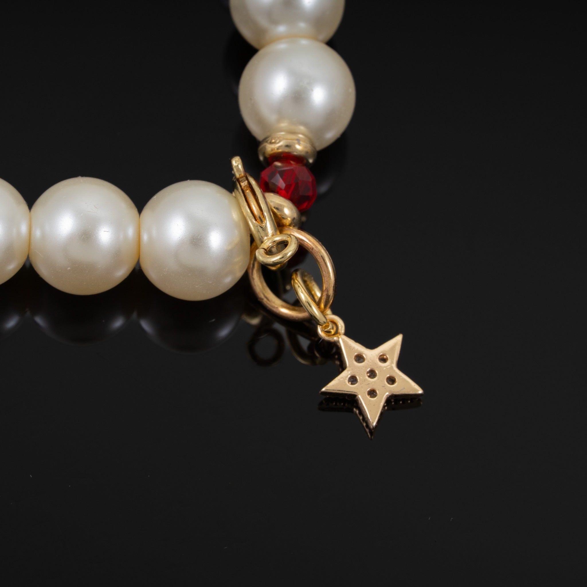 Rouge Charm Bracelet (Black Spade, Big Martini, Small Star)