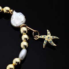 Isola Charm Bracelet (Postcard, Sun, Spotted Blue Starfish)