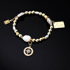 Isola Charm Bracelet (Turtle, Compass, Postcard)