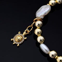 Isola Charm Bracelet (Turtle, Compass, Postcard)