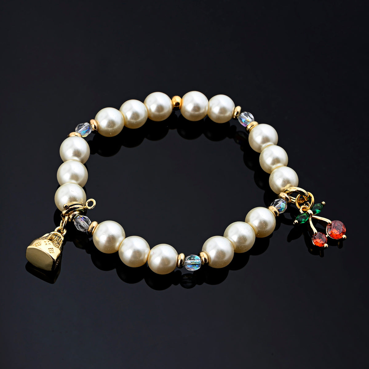 Roulette Charm Bracelet (Cherry, Louis Vuitton Purse)