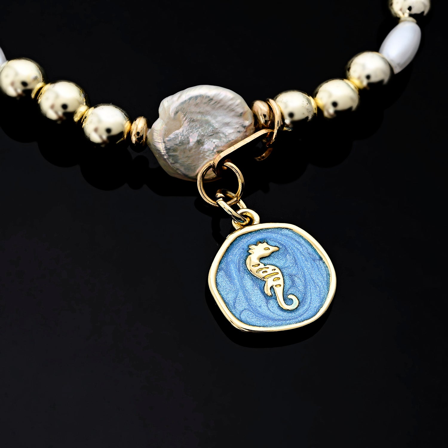 Isola Charm Bracelet (Sea Horse, Palm Tree, Anchor)