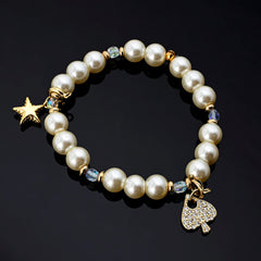 Roulette Charm Bracelet (Star, Sparkly Spade)