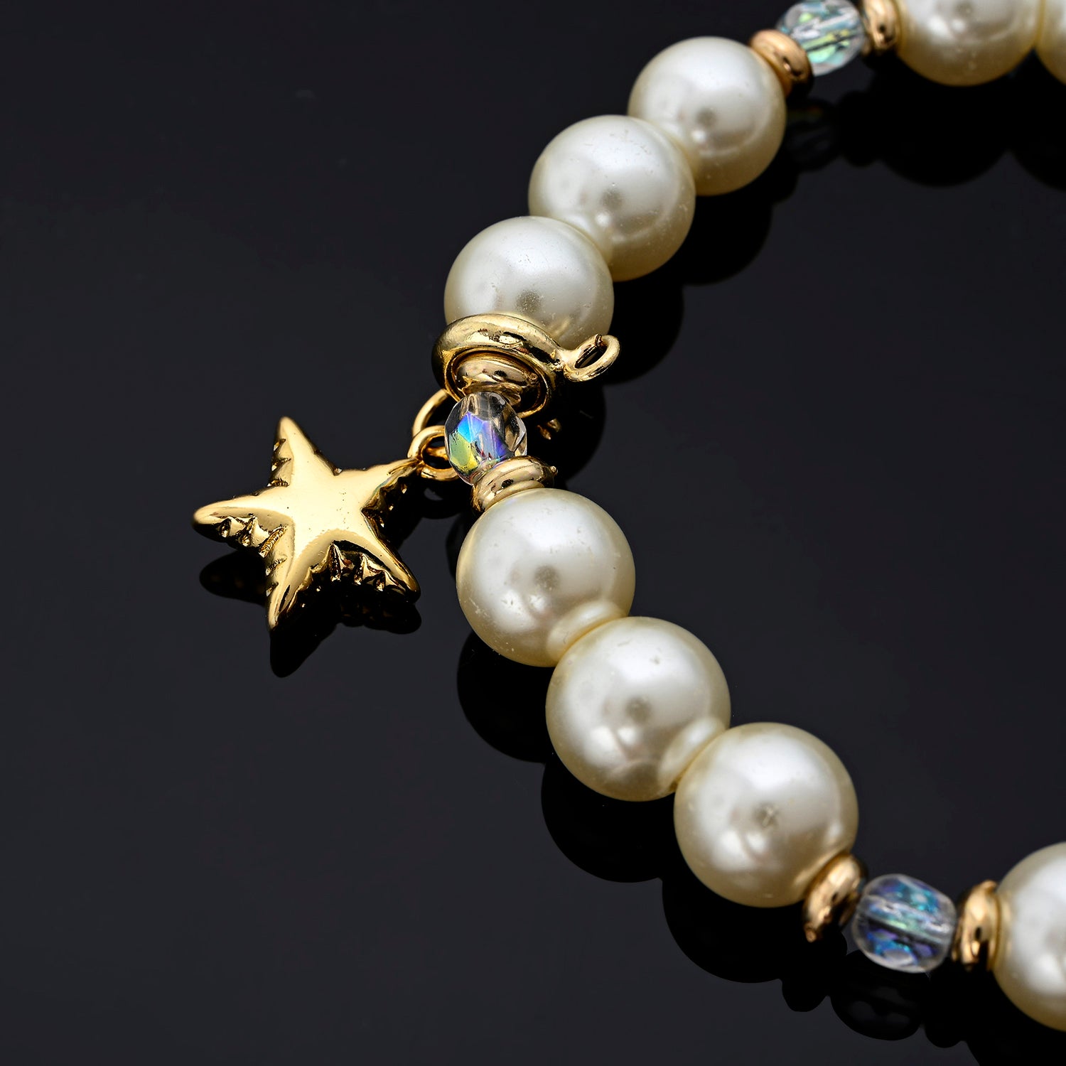 Roulette Charm Bracelet (Star, Sparkly Spade)