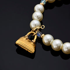 Roulette Charm Bracelet (Big Purse, Black Spade)