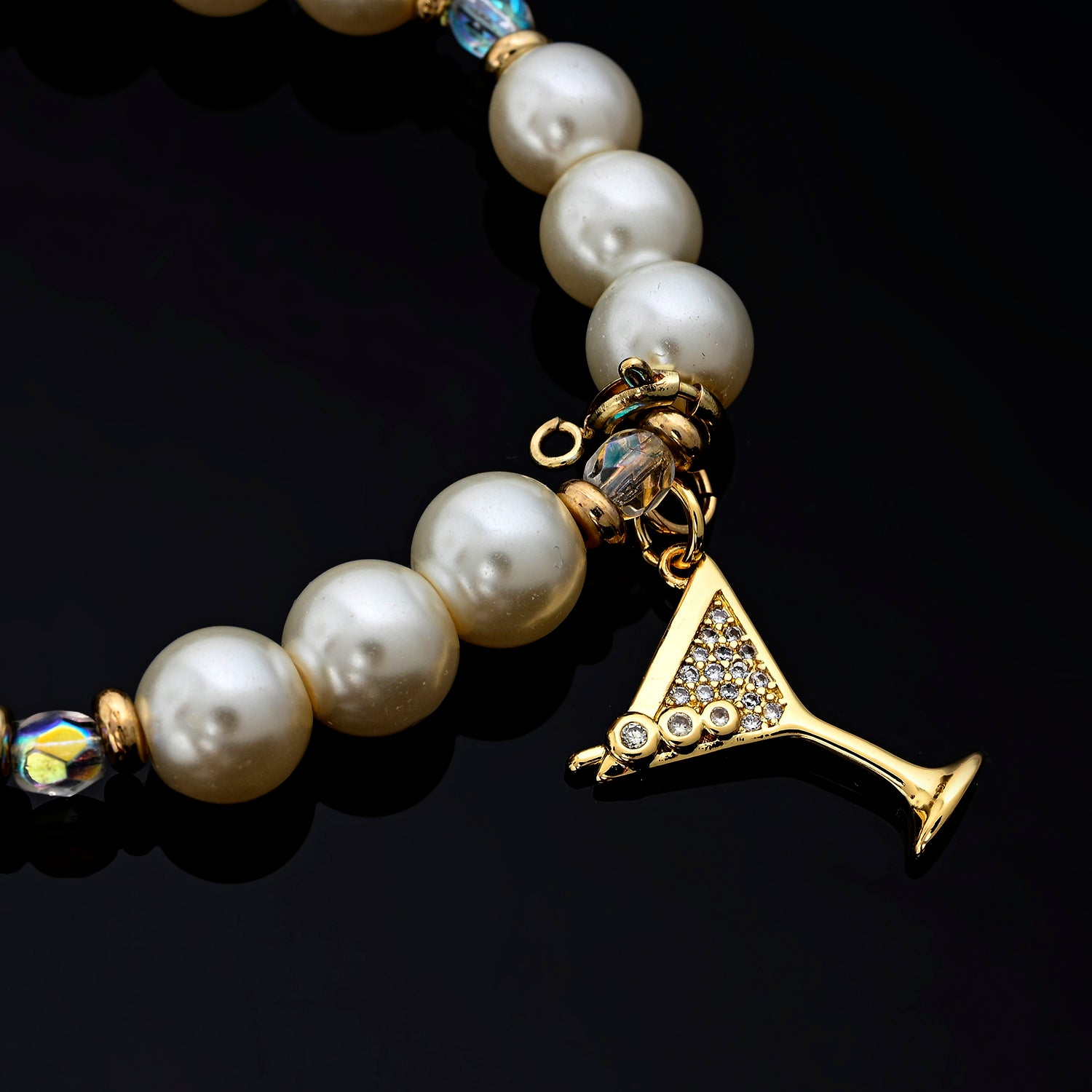 Roulette Charm Bracelet (Good Luck, Big Martini)