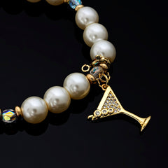 Roulette Charm Bracelet (Good Luck, Big Martini)