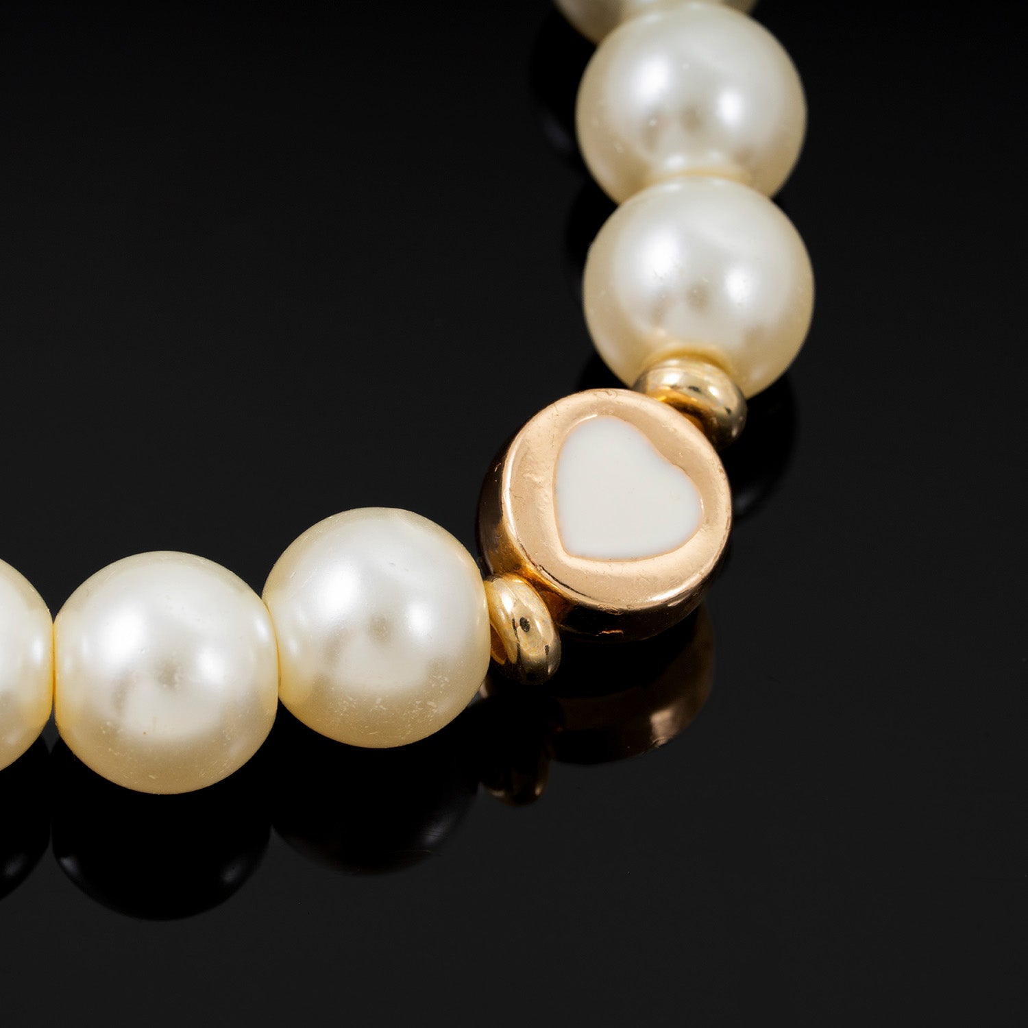 White Heart Bracelet