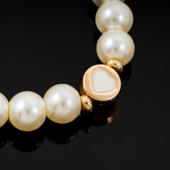 White Heart Bracelet