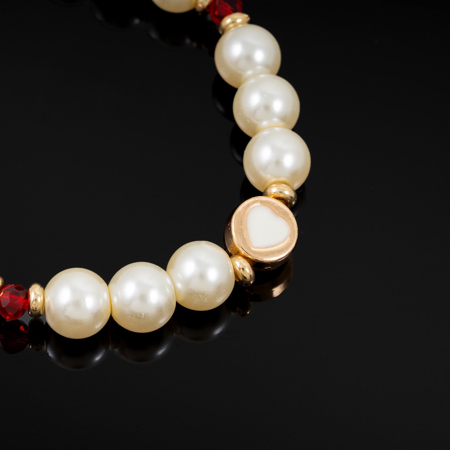 White Heart Bracelet