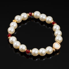 White Heart Bracelet